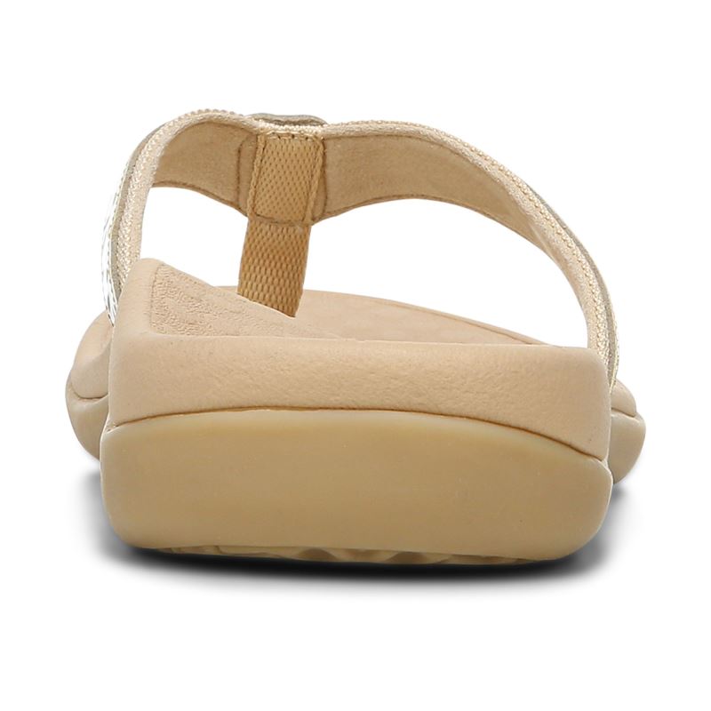 Vionic Casandra Puntera Post Sandal Beige | 4GekHXI9