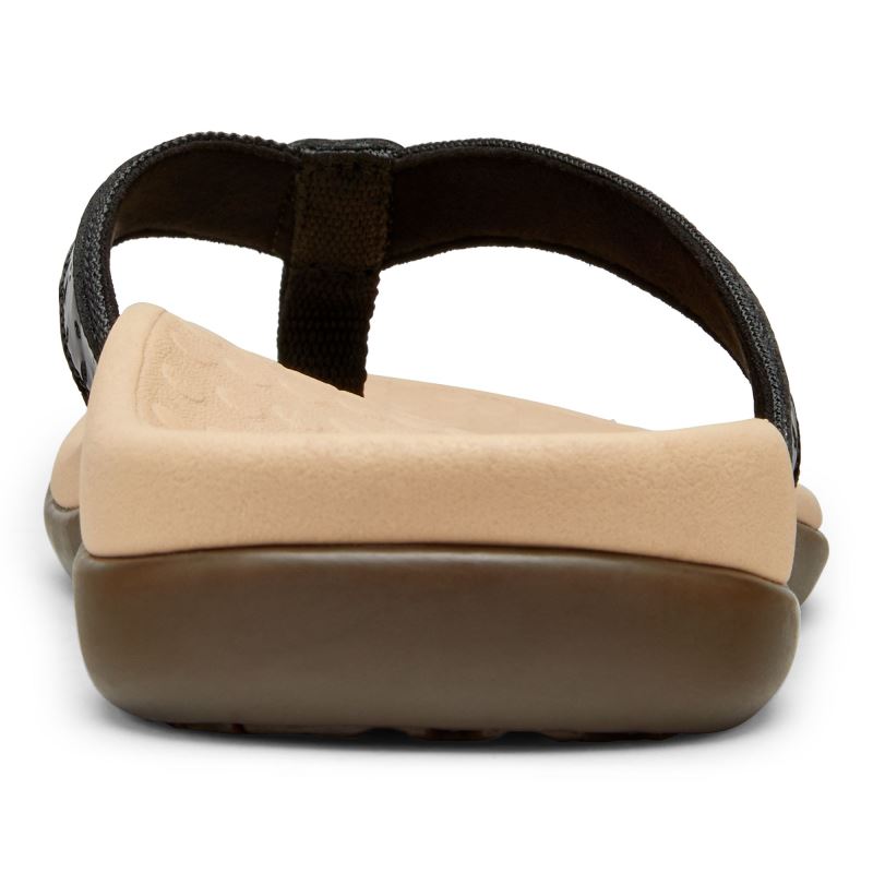 Vionic Casandra Puntera Post Sandal Negros | M1o3pOi9