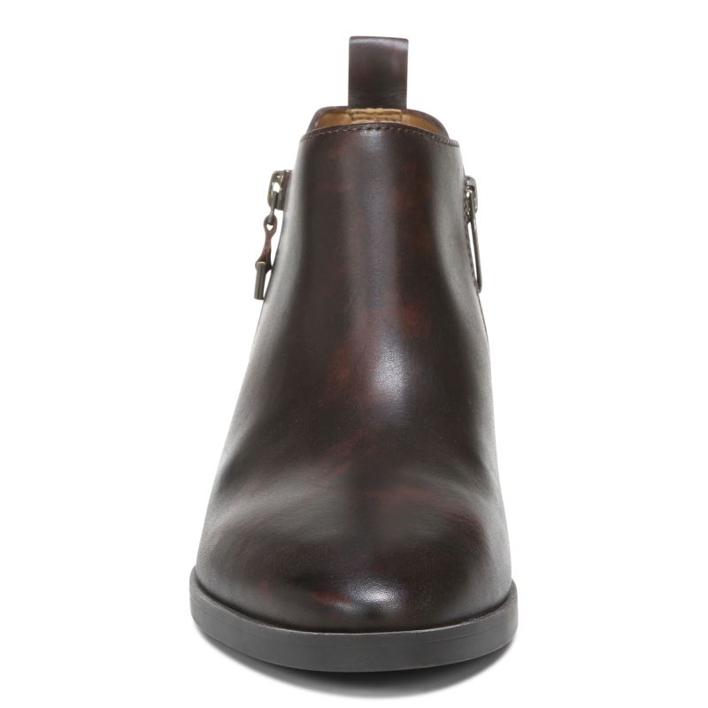 Vionic Cecily Ankle Boot Chocolate | GBgZLXCV