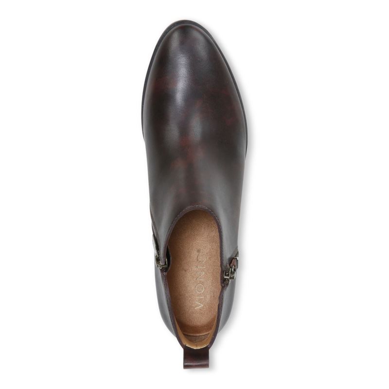 Vionic Cecily Ankle Boot Chocolate | k46HIYtW