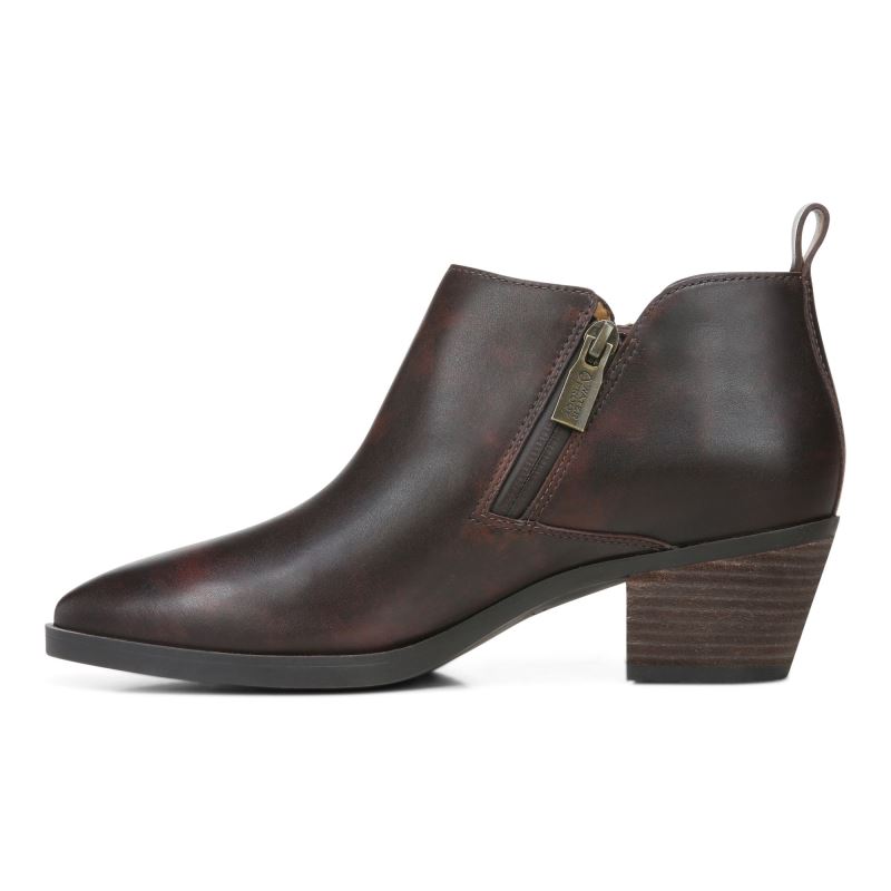 Vionic Cecily Ankle Boot Chocolate | k46HIYtW