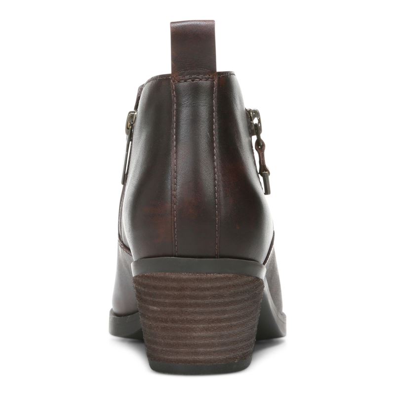 Vionic Cecily Ankle Boot Chocolate | k46HIYtW