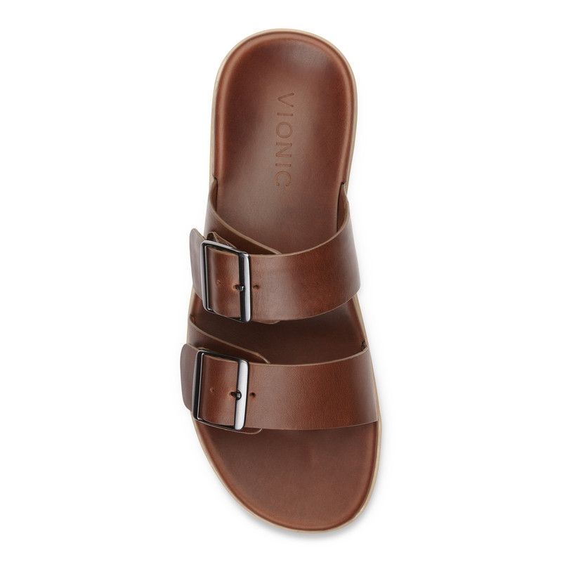 Vionic Charlie Chanclas Sandal Marrom | FqJgAtET