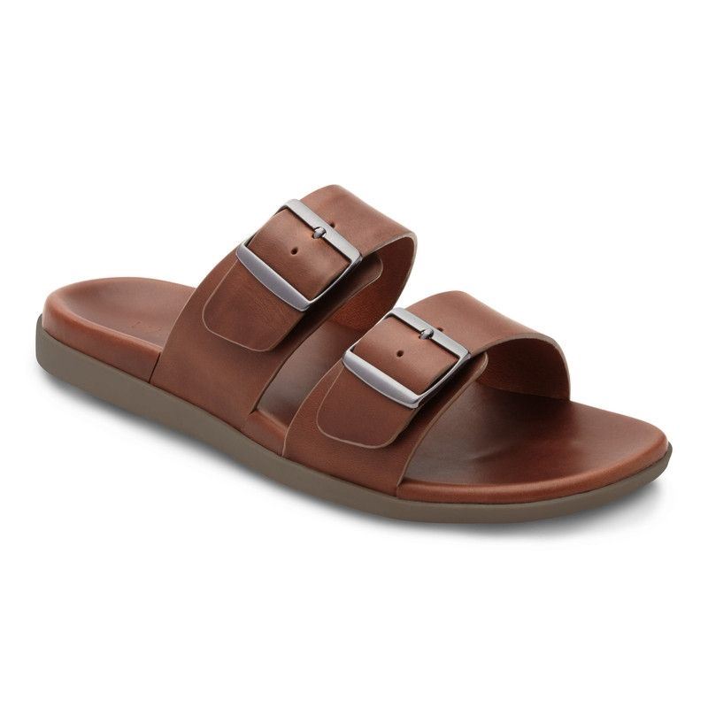 Vionic Charlie Chanclas Sandal Marrom | FqJgAtET