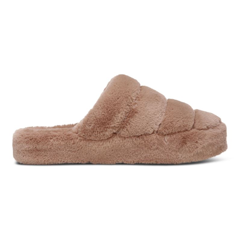 Vionic Cosmina Pantuflas Marrom | FmHQCqx3