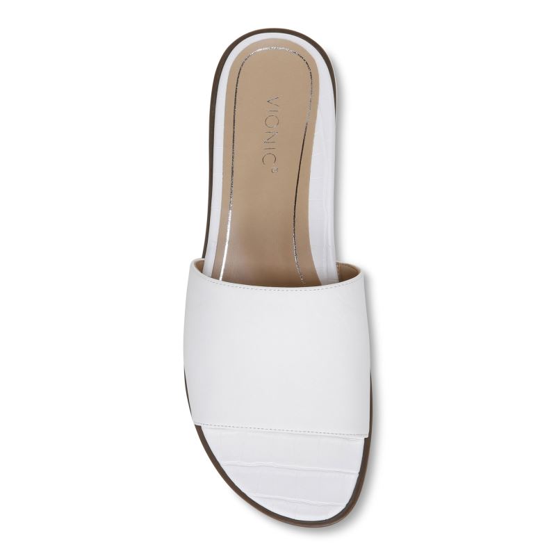 Vionic Demi Chanclas Sandal Blancos | gTOZWOX7