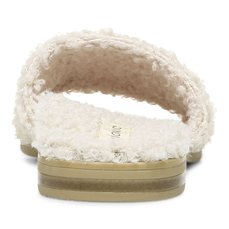 Vionic Demi Shearling Chanclas Beige | 9GGf1Fi9