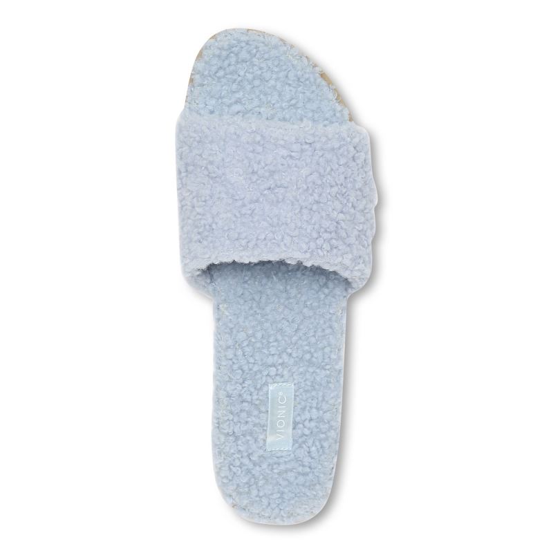 Vionic Demi Shearling Chanclas Blancos | DtM3BmjB