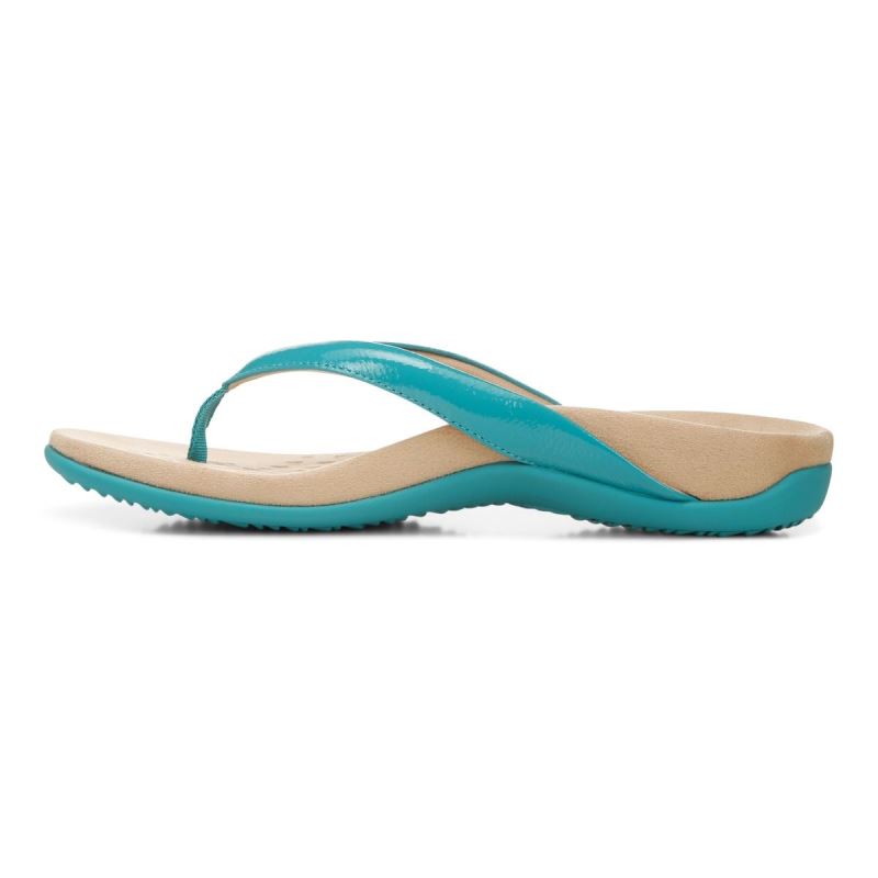 Vionic Dillon Puntera Post Sandal Azules | VqHbl8fn