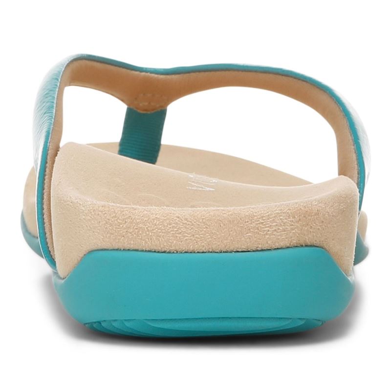 Vionic Dillon Puntera Post Sandal Azules | VqHbl8fn