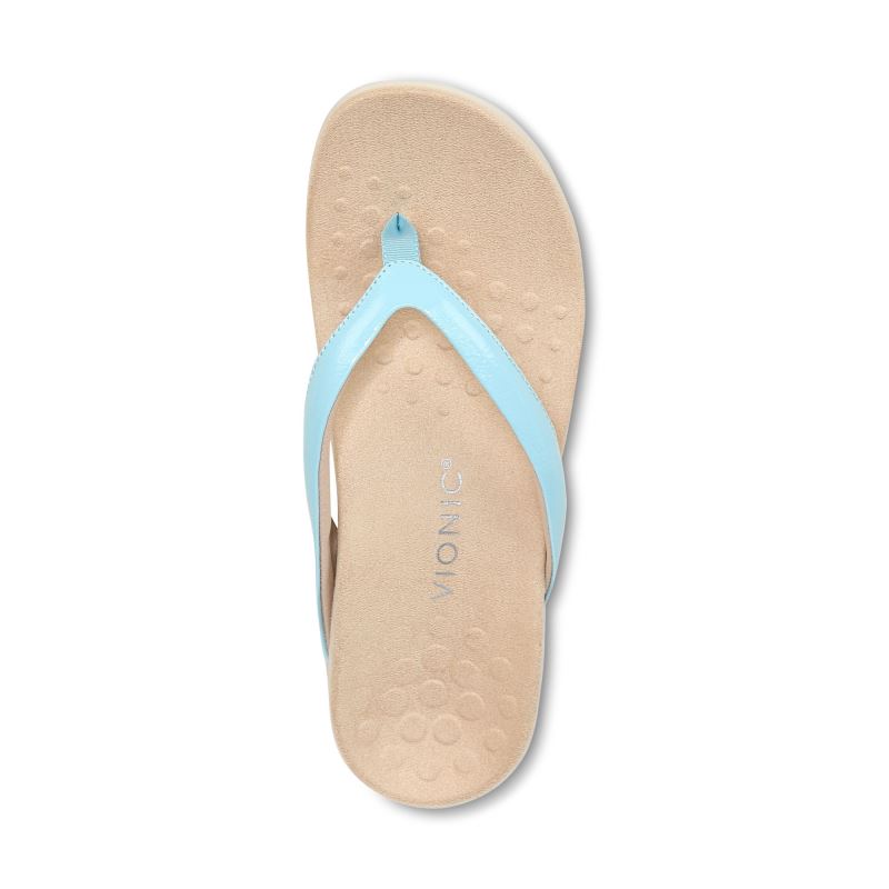 Vionic Dillon Puntera Post Sandal Azules | rzRNvlnG