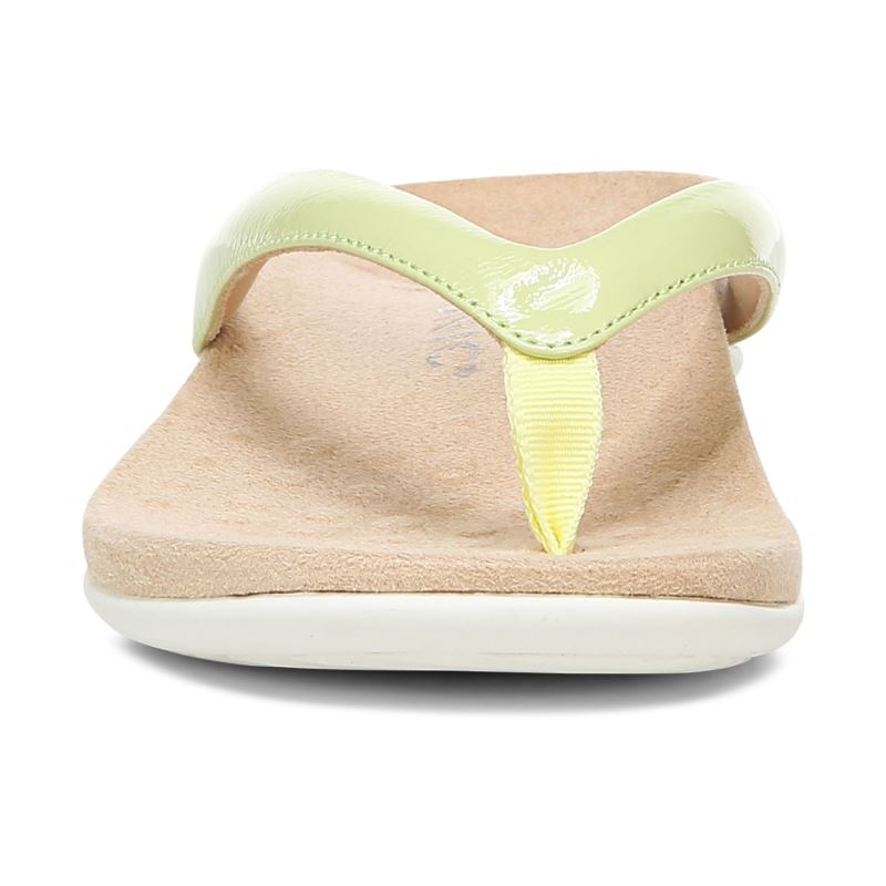 Vionic Dillon Puntera Post Sandal Verdes Claro | MSObB9yw