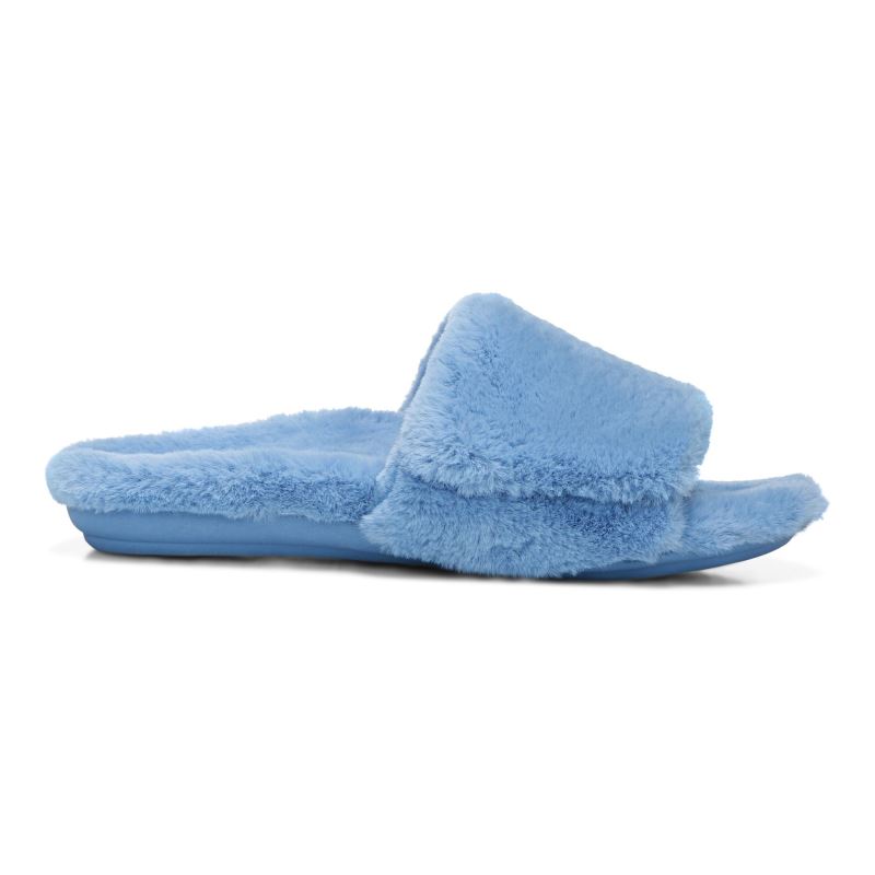 Vionic Dream Plush Pantuflas Azules | CrdFRhk1