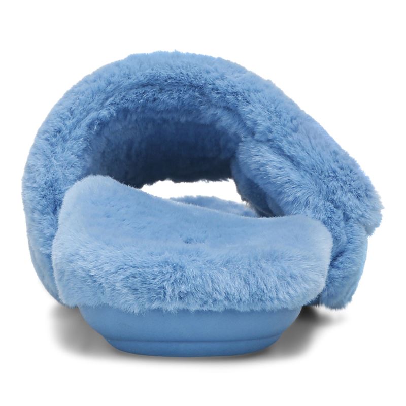 Vionic Dream Plush Pantuflas Azules | CrdFRhk1