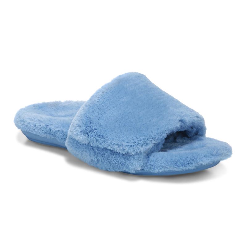 Vionic Dream Plush Pantuflas Azules | CrdFRhk1
