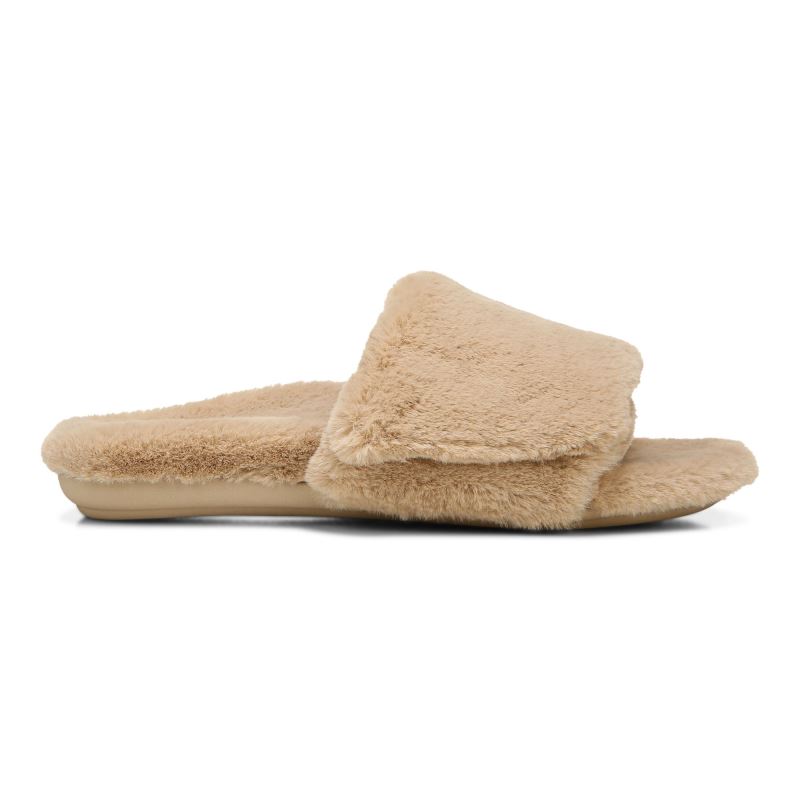 Vionic Dream Plush Pantuflas Beige | 2mbh6SvI