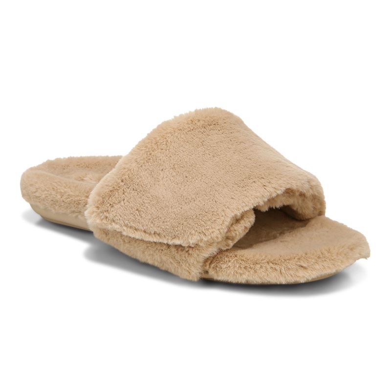 Vionic Dream Plush Pantuflas Beige | 2mbh6SvI