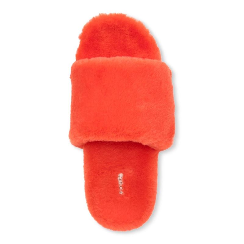 Vionic Dream Plush Pantuflas Rojos | Aw0inaLA