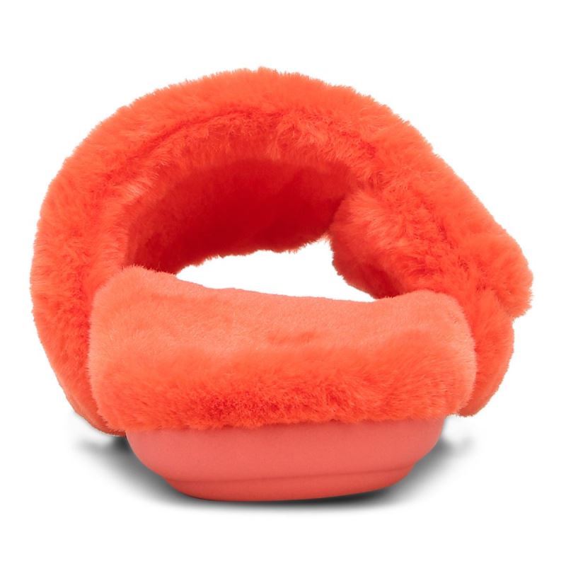 Vionic Dream Plush Pantuflas Rojos | Aw0inaLA