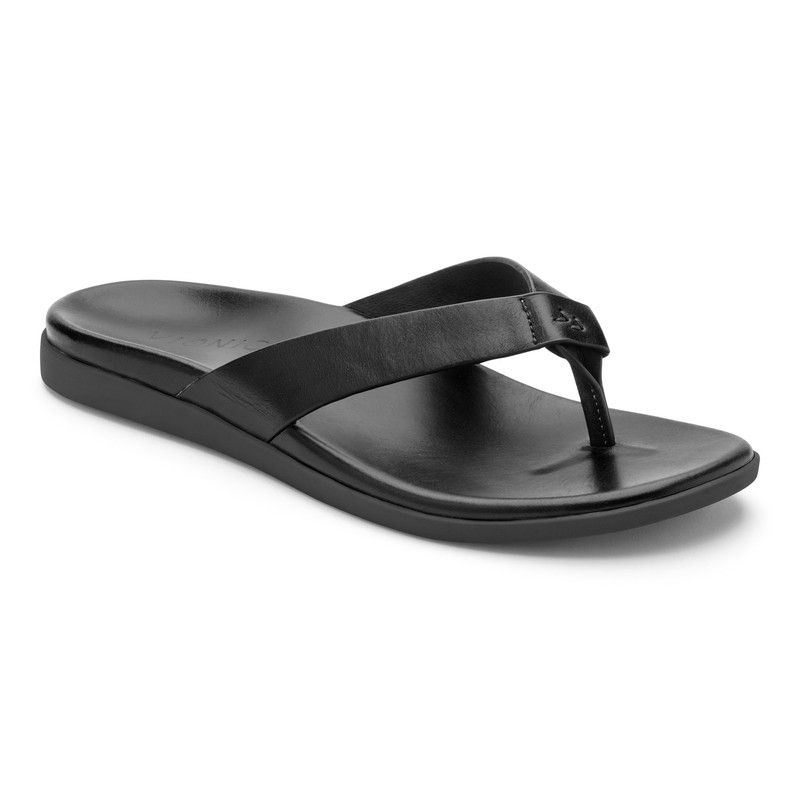 Vionic Elijah Puntera Post Sandal Negros | UgjVJquj