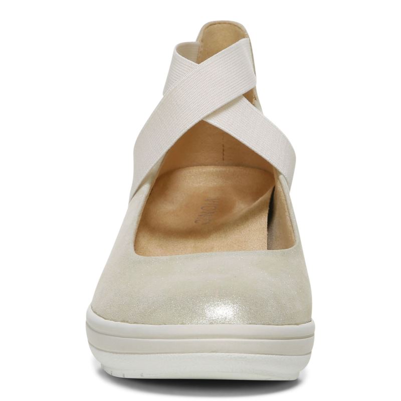 Vionic Ellery Wedge Creme | 1hBfTfZq