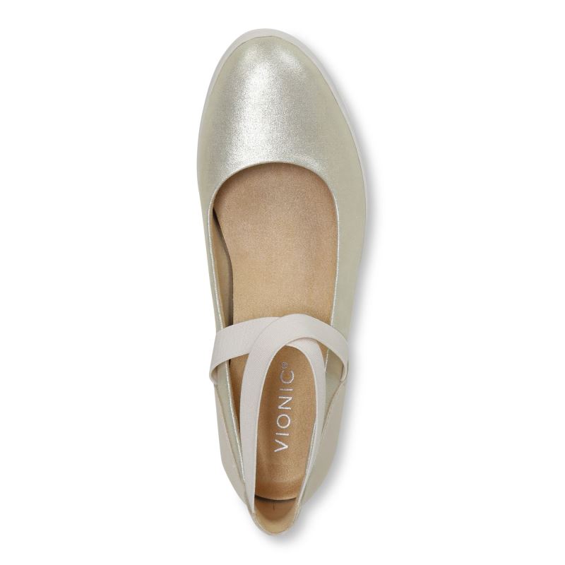 Vionic Ellery Wedge Creme | 1hBfTfZq