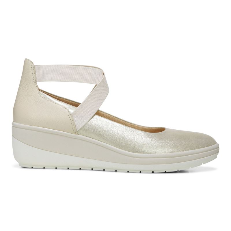 Vionic Ellery Wedge Creme | 1hBfTfZq