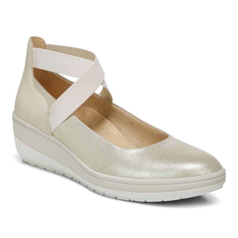Vionic Ellery Wedge Creme | 1hBfTfZq
