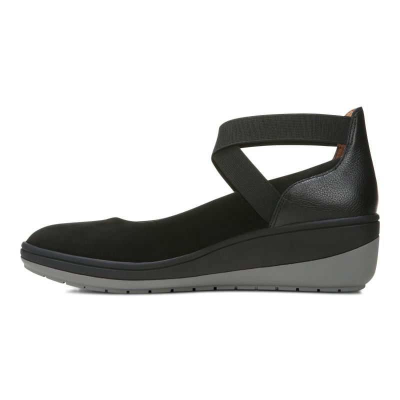 Vionic Ellery Wedge Negros | O40ZovN1
