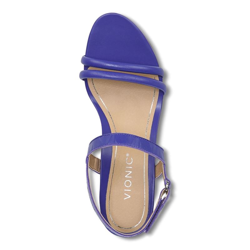 Vionic Emmy Wedge Sandal Azul Rey Azules | 7d76mIx5