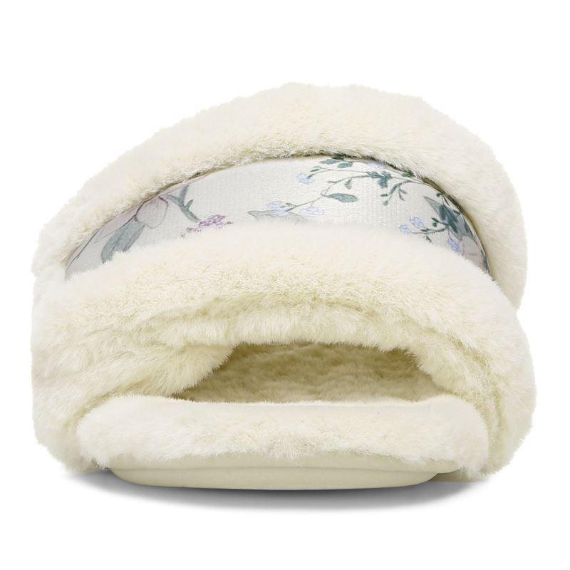 Vionic Erma Pantuflas Creme Marrom | 7tPWnnub