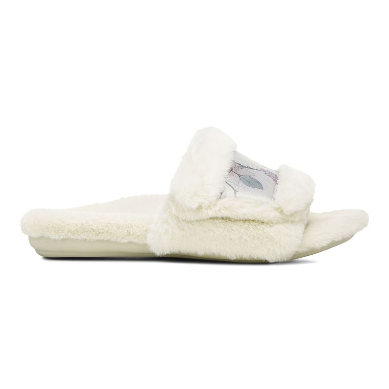 Vionic Erma Pantuflas Creme Marrom | 7tPWnnub
