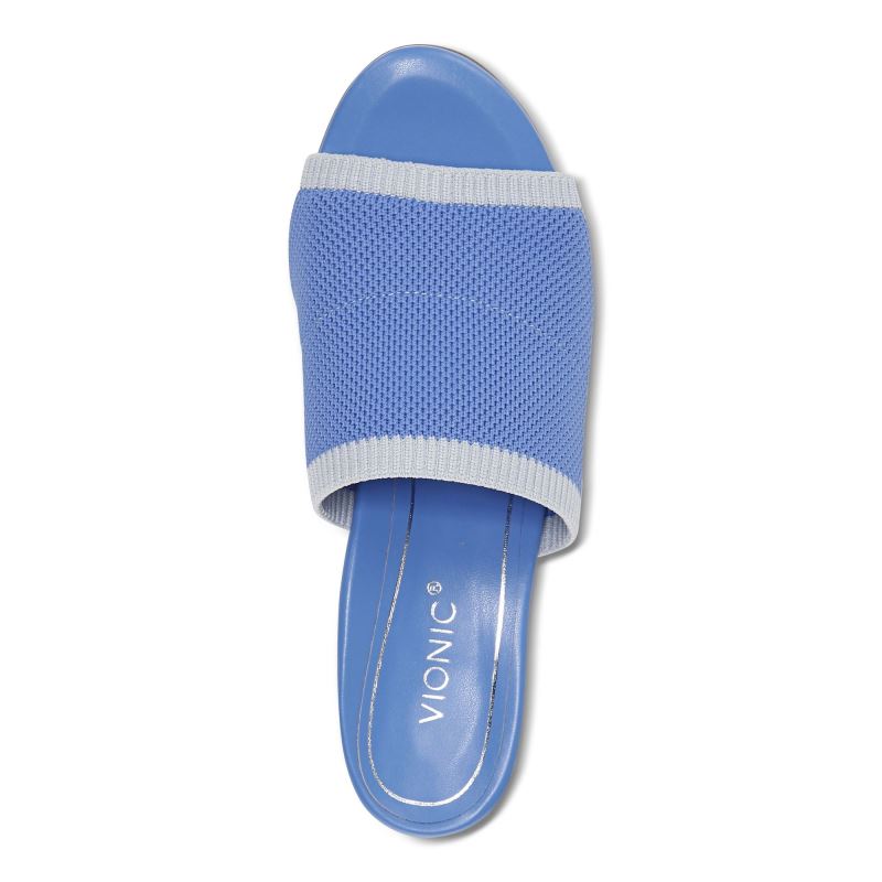Vionic Fleur Tacón Sandal Azur | OMBW8mNB