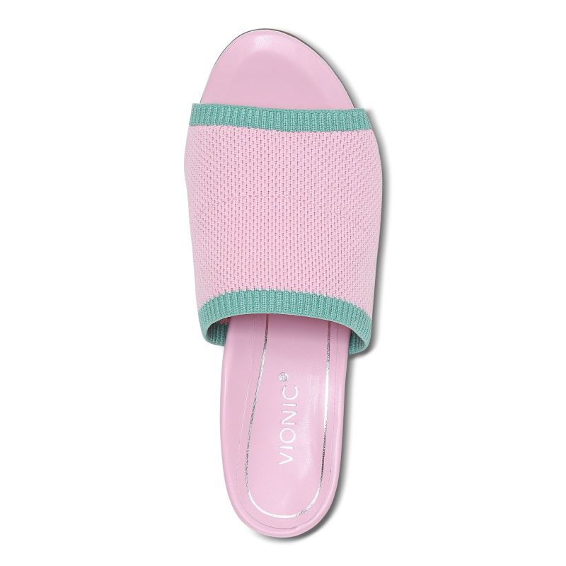 Vionic Fleur Tacón Sandal Rosas | 3mURB1A2