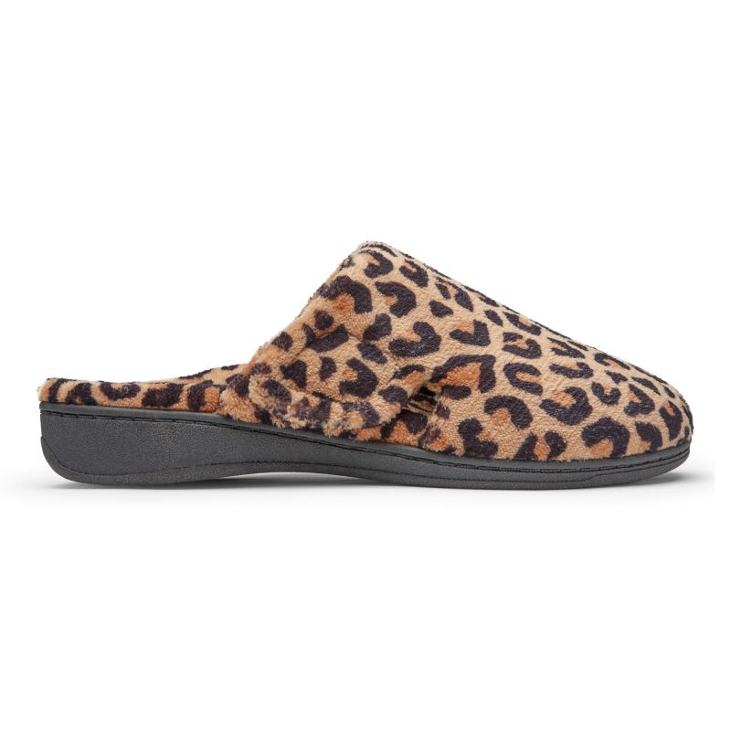Vionic Gemma Mule Slippers Beige Leopardo | hus8ecoB