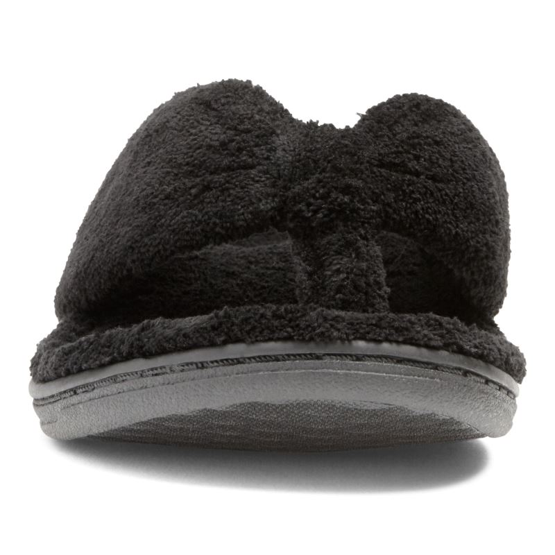 Vionic Gracie Puntera Post Pantuflas Negros | OFusf1S7