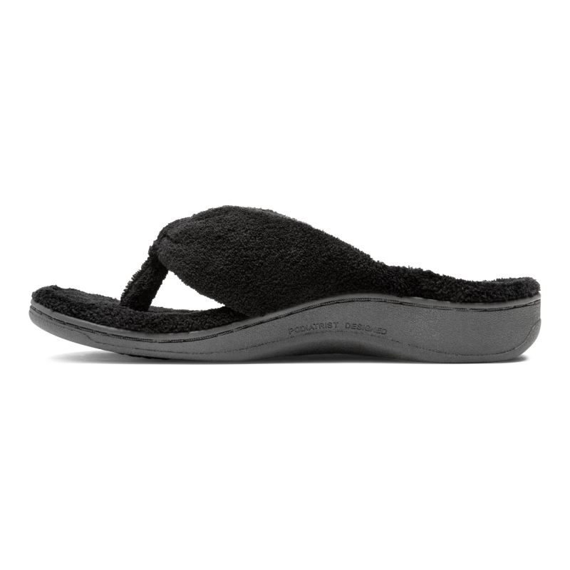 Vionic Gracie Puntera Post Pantuflas Negros | OFusf1S7