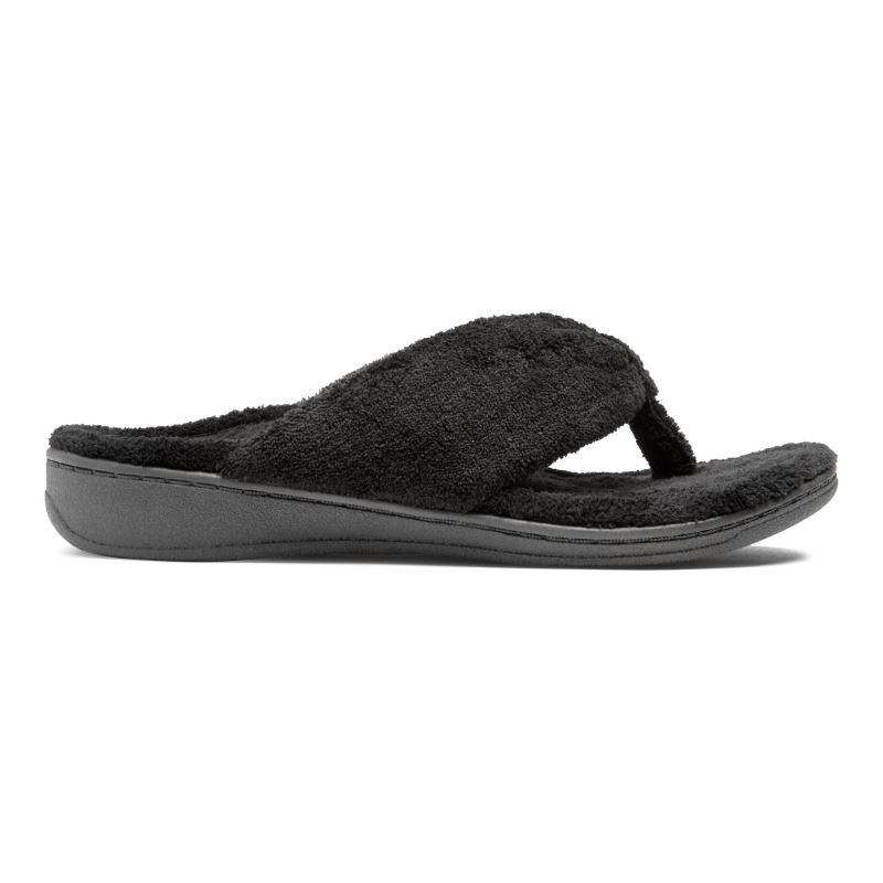 Vionic Gracie Puntera Post Pantuflas Negros | OFusf1S7