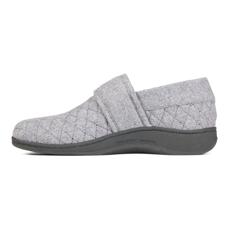 Vionic Jackie Pantuflas Grises Claro | 1XrrnIAY