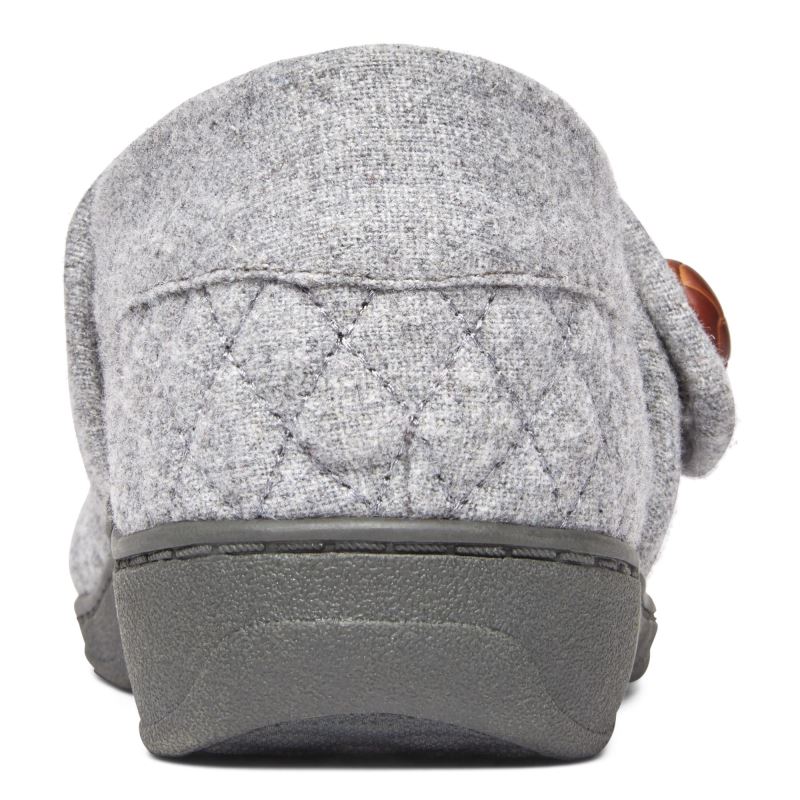 Vionic Jackie Pantuflas Grises Claro | 1XrrnIAY