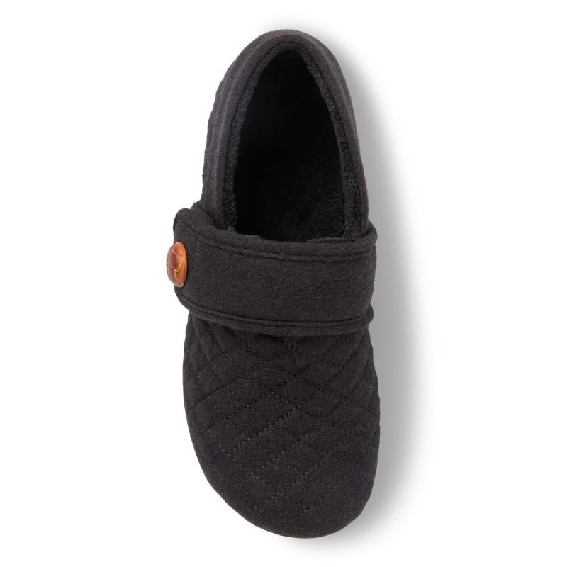 Vionic Jackie Pantuflas Negros | BRKo5AIh