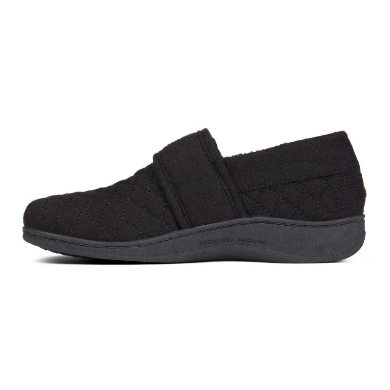 Vionic Jackie Pantuflas Negros | BRKo5AIh