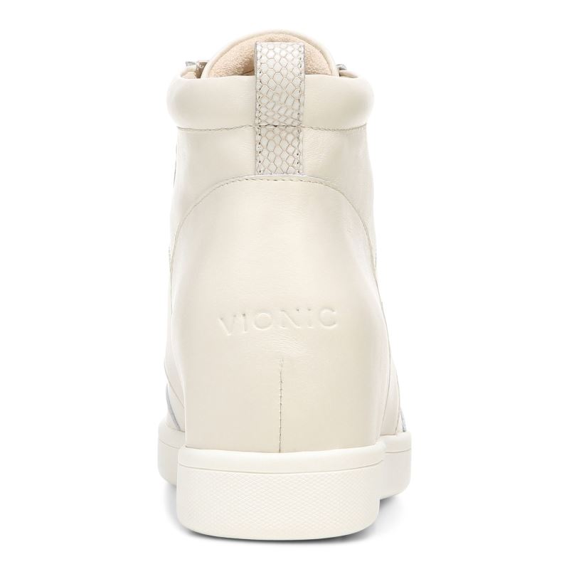 Vionic Jordy High Top Creme | 6WHsfvsf