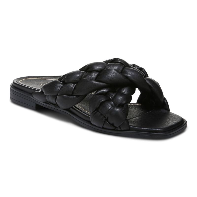 Vionic Kalina Chanclas Sandal Negros | ER9HFT4b