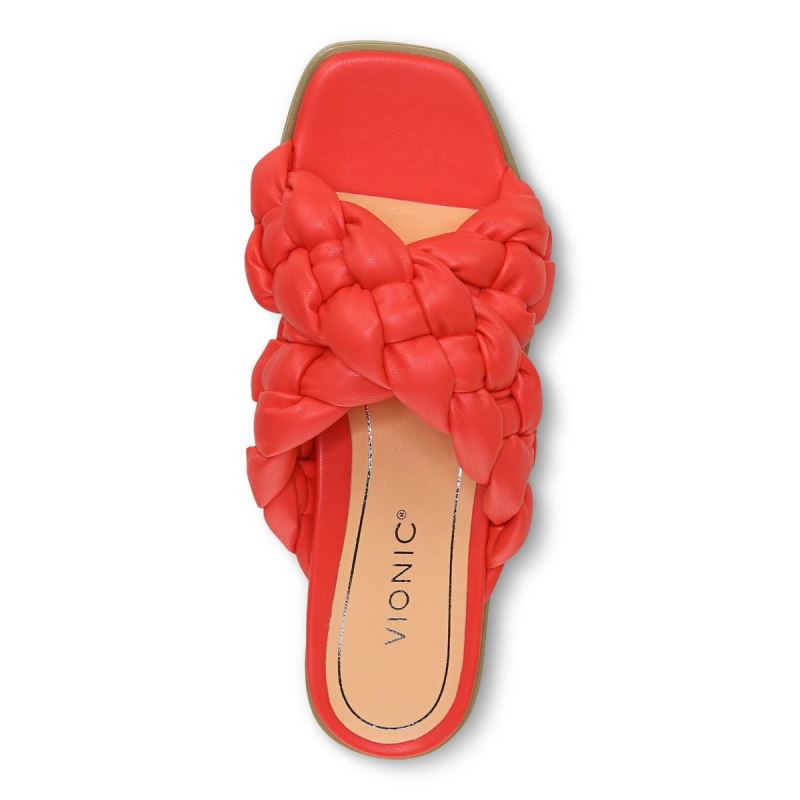 Vionic Kalina Chanclas Sandal Rojos | ELJyBFJl