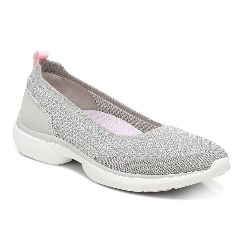 Vionic Kallie Slip on Sneaker Grises Metal | e0YnkHXI