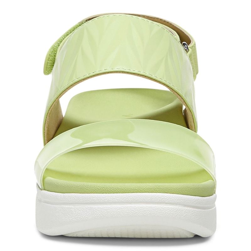 Vionic Karleen Plataforma Sandal Verdes Claro | jU41XxIZ