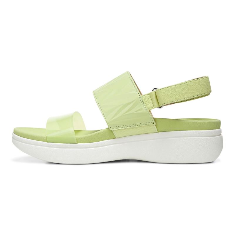 Vionic Karleen Plataforma Sandal Verdes Claro | jU41XxIZ