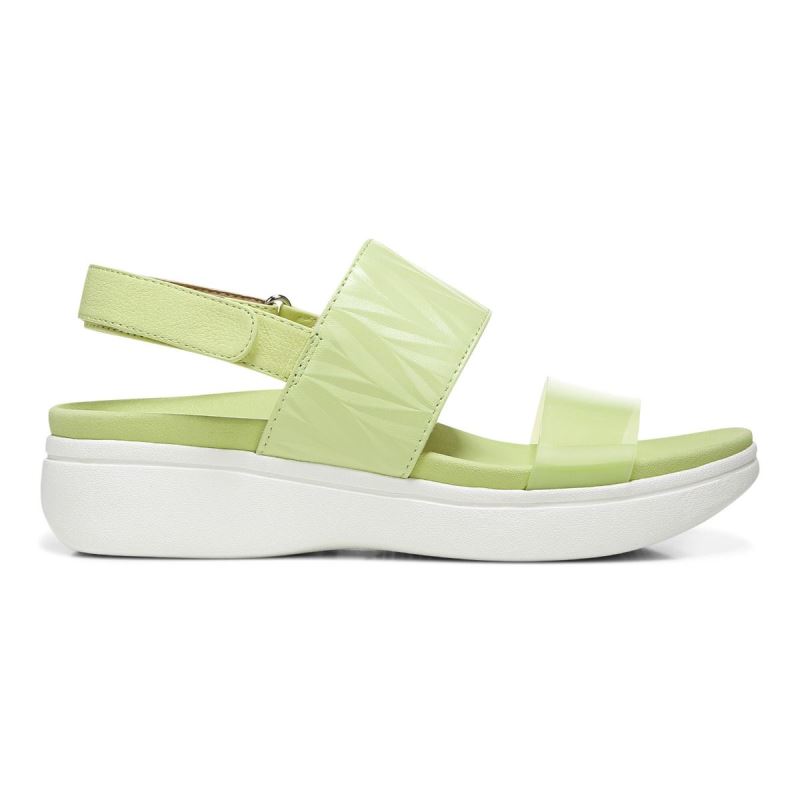Vionic Karleen Plataforma Sandal Verdes Claro | jU41XxIZ