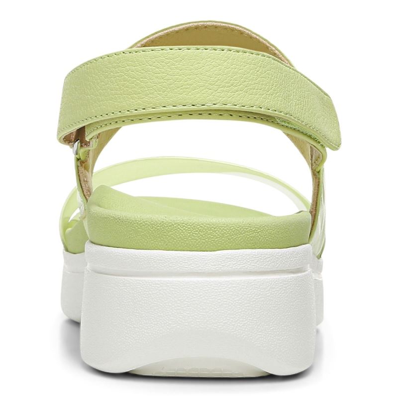 Vionic Karleen Plataforma Sandal Verdes Claro | jU41XxIZ